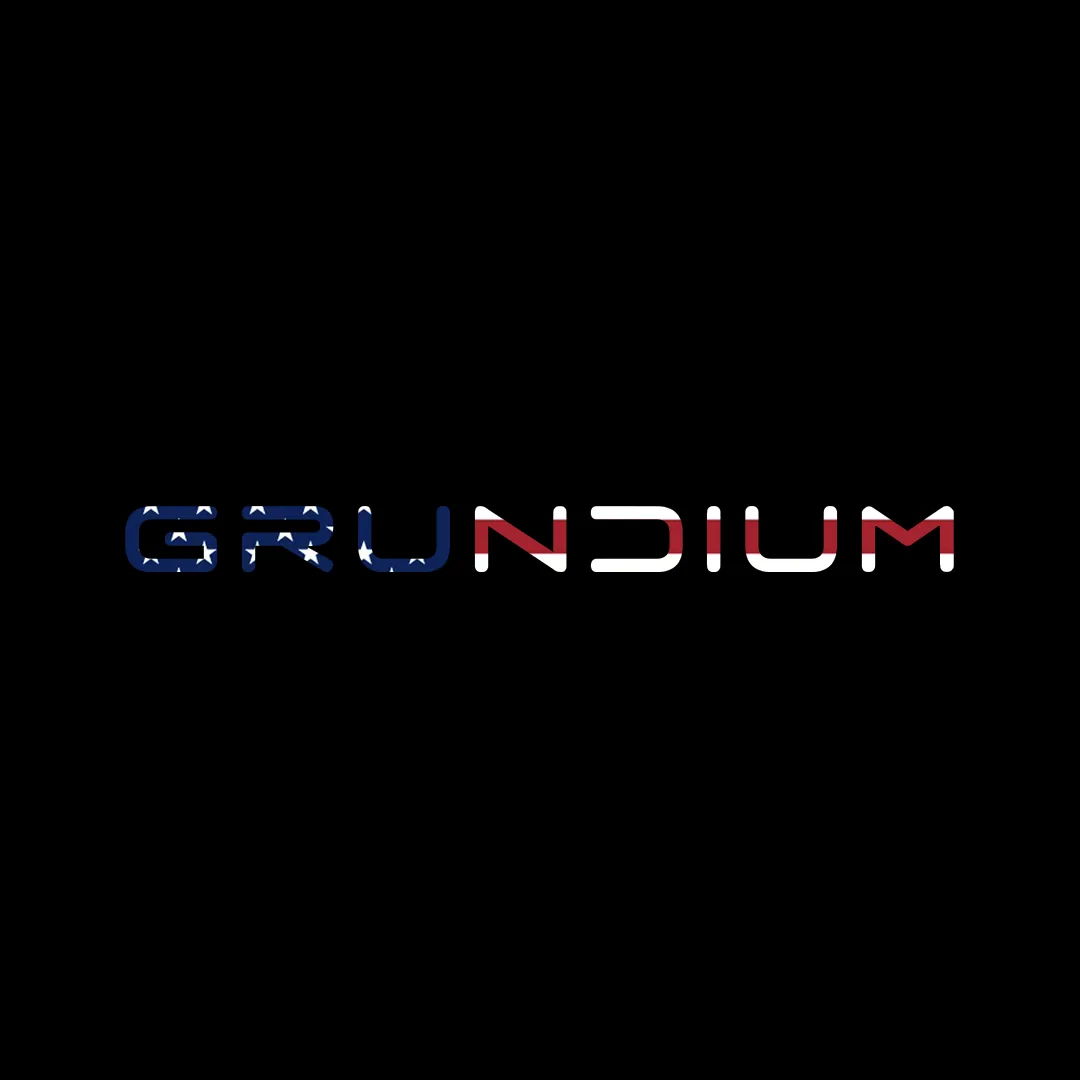 Grundium logo in US flag colours